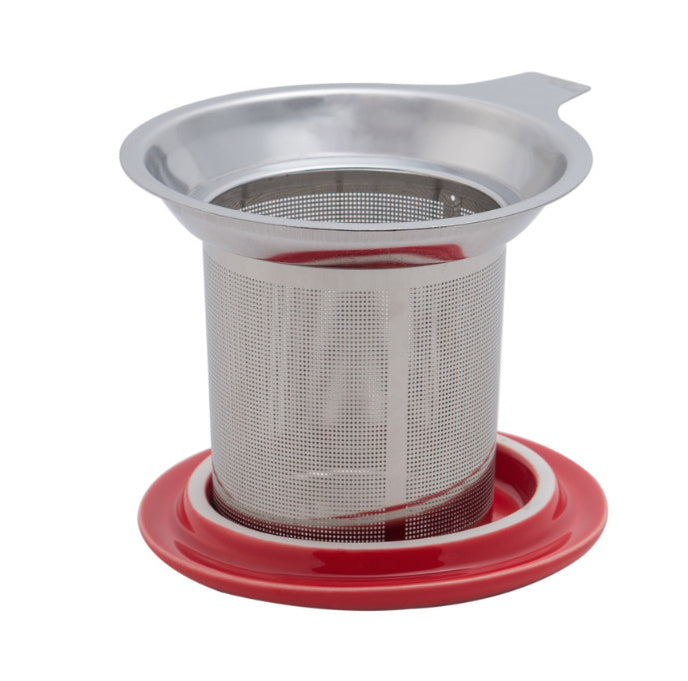 Ceramic Infuser Mug - Red